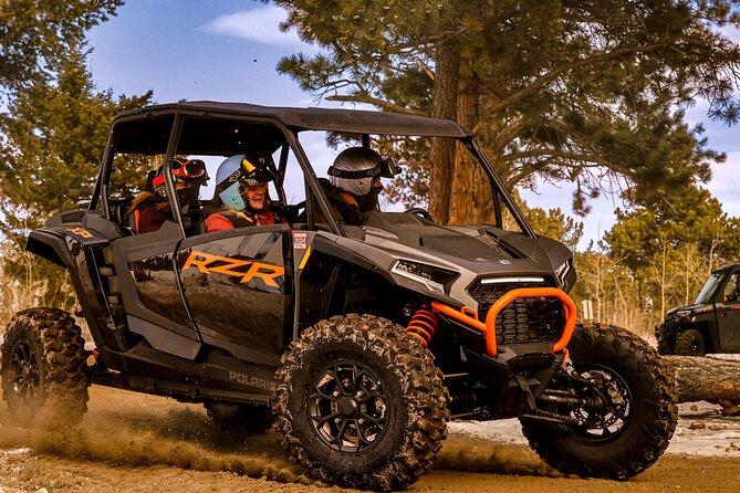 4 passenger UTV ride on mountain trail in Estes Park - Where It Ends: Easy Start and Easy Finish