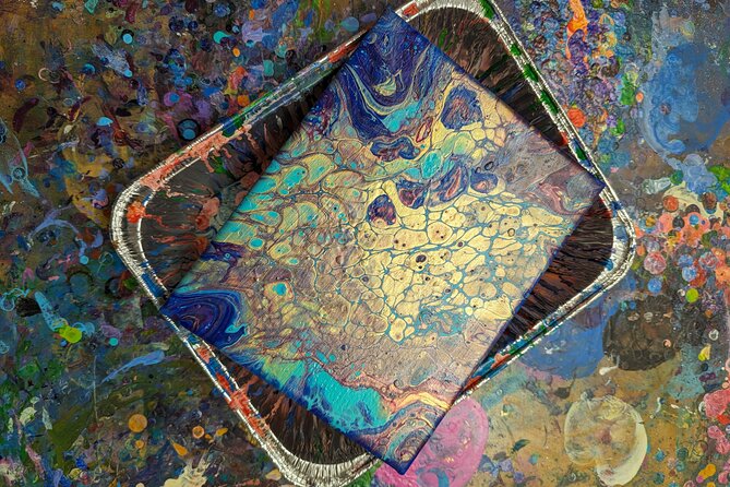 Acrylic Pour Painting Class in Estes Park, Colorado - Supplies Included and the Mess Plan