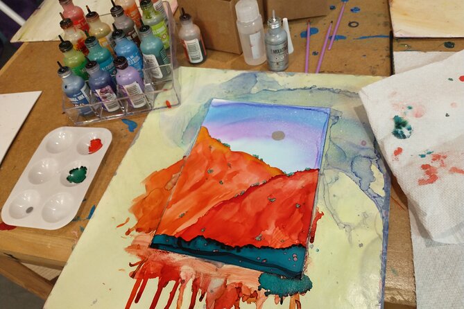 Alcohol Ink Landscape Art Class in Estes Park - Quick highlights before you go