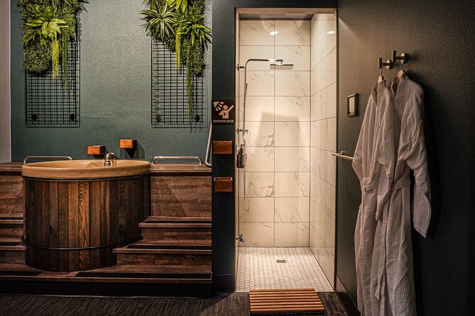 Denver Beer Spa: Colorado's Most Unique Spa Experience For Two - Your private suite: infrared sauna, rain shower, and a real cooldown space