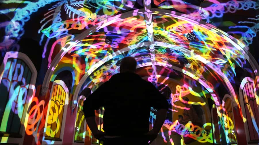Denver: BEYOND Light Show and Meditation - Entering the International Church of Cannabis in Denver