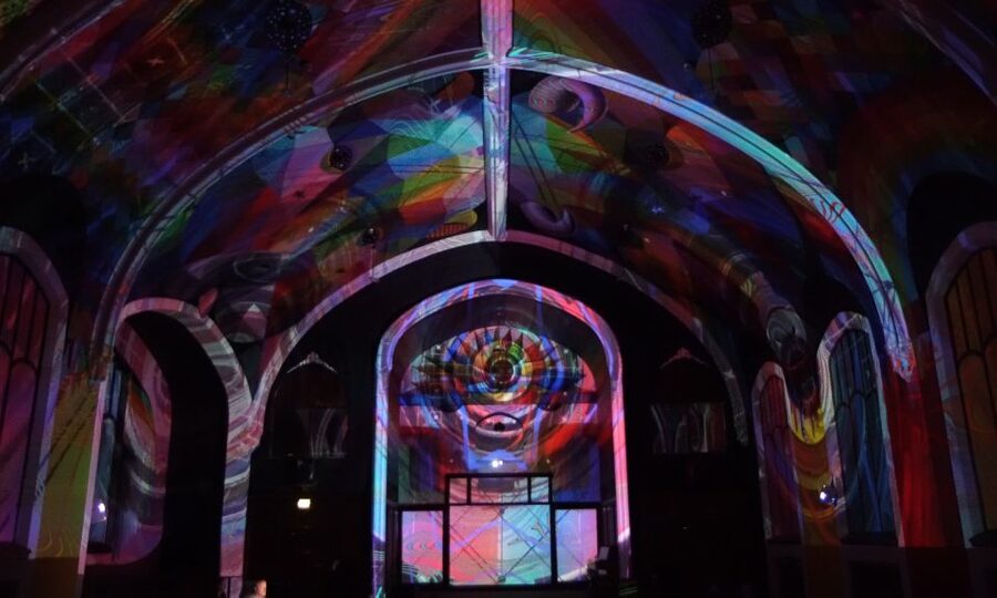 Denver: BEYOND Light Show and Meditation - Ceiling lasers and 360-style projections: the main show