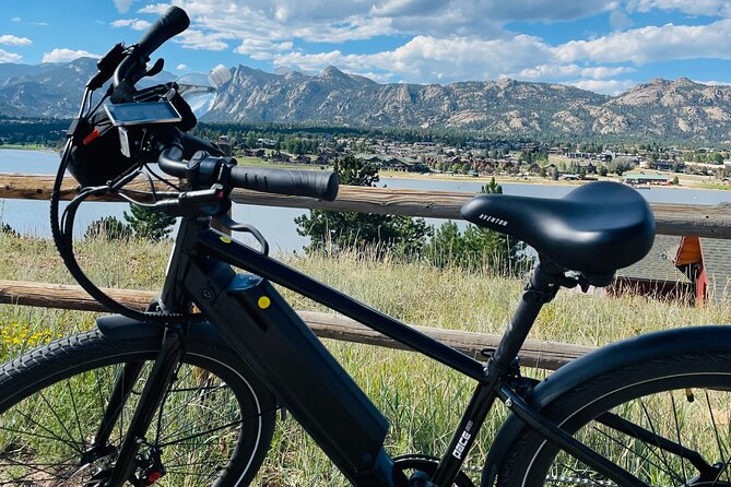 Estes Park Guided EBike Tour Explore a Mountain Town by Ebike - Downtown Estes Park on Main Street: getting your bearings on wheels