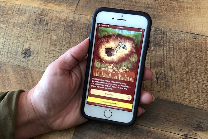 Mystery Puzzle Food Tour in Golden, CO - Entering The Lost Mine Story With a Phone Link