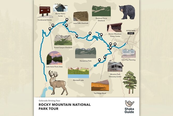 Rocky Mountain National Park Self-Guided Audio Tour - Lake Irene loop, Sheep Rock spotting, and curve overlooks at altitude