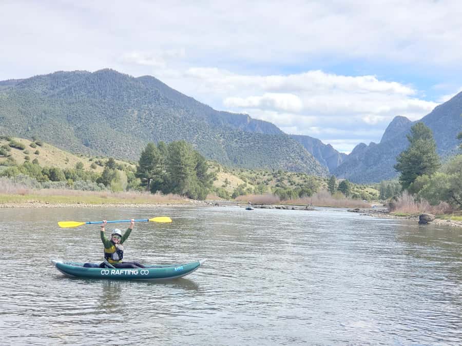 Vail CO: Kayak the Gorgeous Colorado River - guided 1/2 day - Kayak instruction on the Upper Colorado River: learning fast on duckies